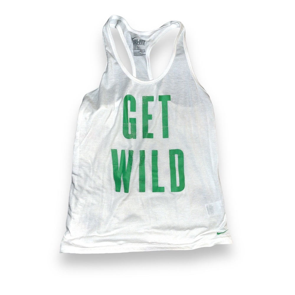 NWOT NIKE Dri-Fit women’s racerback tank top ‘Get Wild’. Size: M